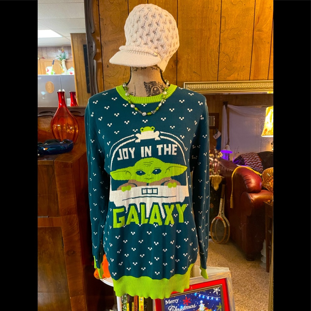 Baby Yoda Star Wars sweater NWT You can wear anytime of the y…